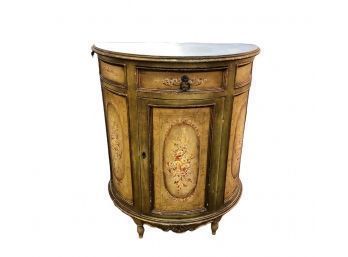 Demilune Italian Cabinet With Key