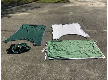 Lot Of 3 Equestrian Horse Turnout Blankets With Duffle Bag