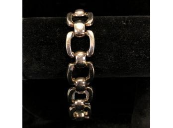 Sterling Silver Chain Link Bracelet - Made In Italy
