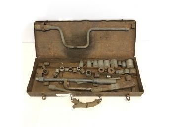 Vintage Craftsman Metal Toolbox With Contents