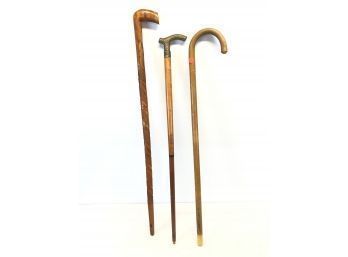 Carved Wood Walking Canes