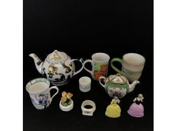 Teapots & Mugs - Royal Doulton, Aynsley, Sadler, Beatrix Potter & More