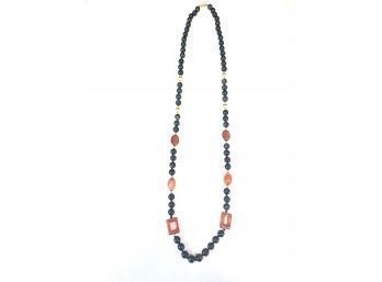 Beaded Necklace With 14K Gold Clasp
