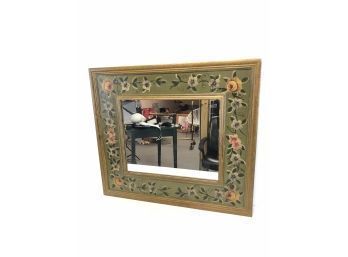 Floral Framed Mirror
