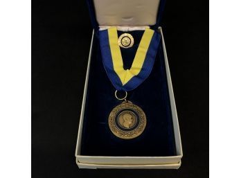 Rotary Foundation Medal & Pin With Box