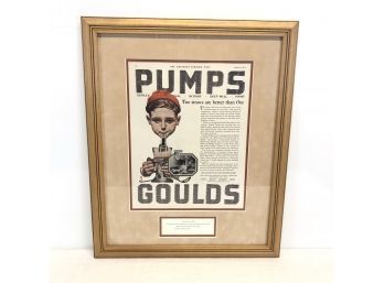 Goulds Pumps Limited Edition Norman Rockwell Print, Numbered