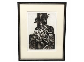 Signed 'Death Of Christ' Lithograph, Numbered 5/5 - #BW-A3