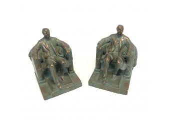 Vintage President Abraham Lincoln Bookends