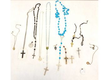 Rosary Bead & Crucifix Lot