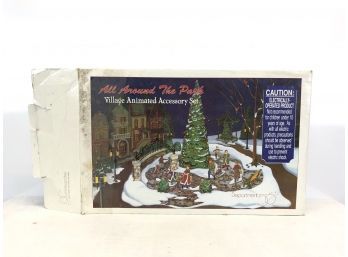Department 56 All Around The Park Village Animated Accessory Set With Original Box
