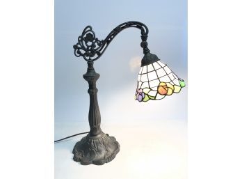 Tiffany Style Stained Glass Reading Lamp - WORKS