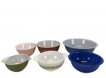 Pyrex Mixing Bowls - Pink Stripe, Green Verde, Autumn Floral, Autumn Harvest, Cobalt Blue