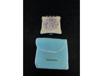 Tiffany & Co. Pouch & Jeweled Compact Mirror (Unmarked)