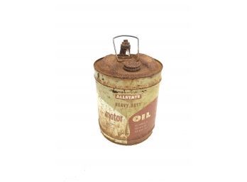Vintage Allstate Heavy Duty Motor Oil Can