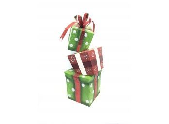 36' Stacked Christmas Gifts Outdoor Lawn Decor
