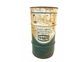Vintage Texaco 430 Kilo Metal Barrel