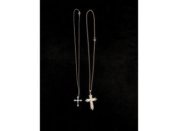 Crucifix Sterling Silver Necklaces