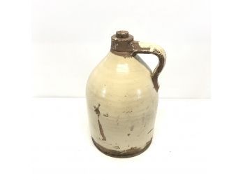 Antique Primitive Salt Glaze Stoneware Whiskey Jug