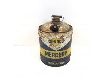 Vintage Sunoco Mercury Oil Can