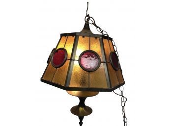 Tiffany Style Stained Glass Ceiling Pendant Chandelier - WORKS