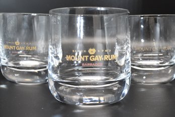 Mount Gay Rum Sniffer Glasses 3pcs Total