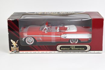 1958 Pontiac Bonneville 1:18 Scale Die-cast Model Convertible Car Deluxe Edition By Road Signature