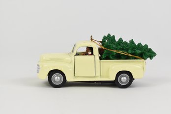 1948 Ford Pick-up Truck 1:36 Scale Die-cast Model Hauling Christmas Tree By Maisto