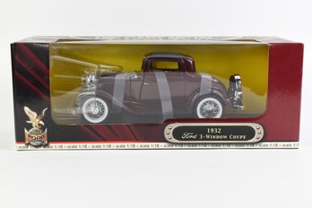 1932 Ford 3 Window Coupe 1:18 Scale Die-cast Model Truck By Road Signature No. 92248