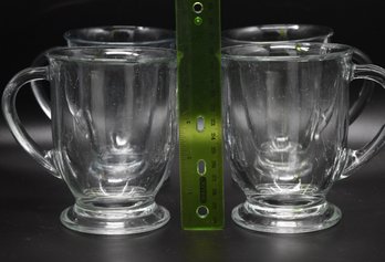 4pcs Vintage Glass Mugs