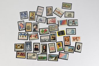 Large Lot Of U.s. Vintage Stamps In Sleeves Collectible Postage