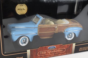 1946 Ford Sportsman 1:18 Scale Die-cast Model Car W/ 24k Gold Coin No. 20048