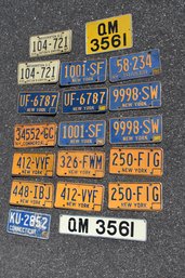 19pcs Vintage License Plates From Around The Country & Europe