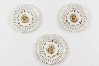3 Decorative Plates Stamped Germany