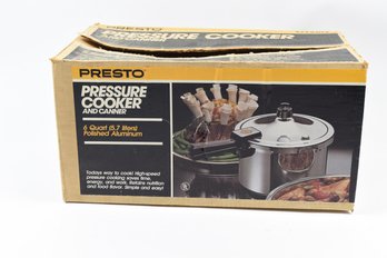 Presto Pressure Cooker And Canner 6 Quarts Polished Aluminum