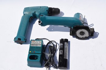 Makita Power Drill And Saw With Charger