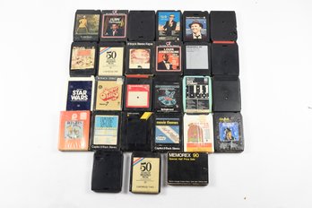 27 8 Track Tapes Frank Sinatra  Star Wars Louis Armstrong & More