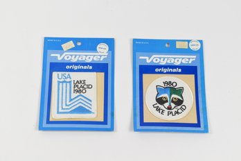 1980 Lake Placid Olympics  Voyager Patches    2 Total