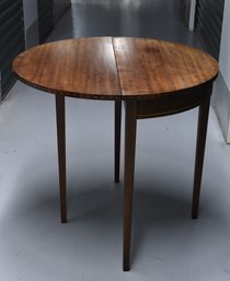 Vintage Brandt Wooden Round Folding Table
