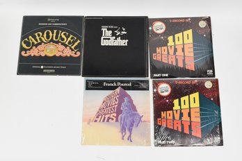 Godfather Vinyl Record Plus 100 Movie Greatest Hits Western Movie Greatest Hits & Carousel 12' Records