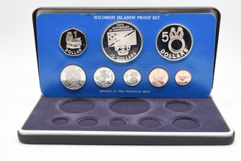 The 1983 Coinage Of The Solomon Islands 8 Coin Proof Set Silver