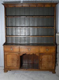 Antique Rustic Welsh Dresser Hutch Sideboard Oak