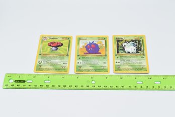 3 First Edition Pokemon Cards