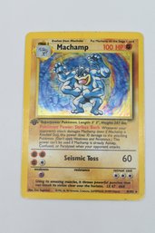 Machamp Holographic Pokemon Trading Card First Edition
