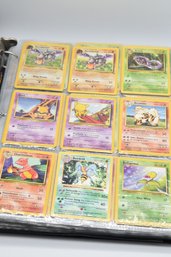 Giant Lot Of 160 Pokemon Trading Card Collection Playing Trainer & Power Cards In Protective Binder