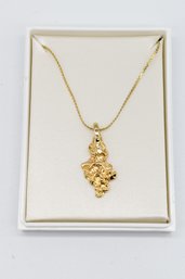 Gold Toned Pendant Necklace 16' Chain