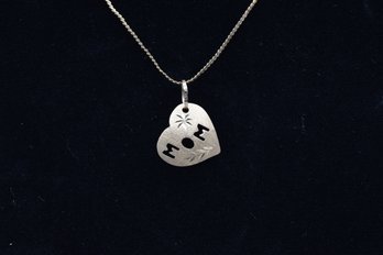 Heart Mom Necklace 14' Chain