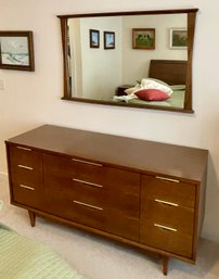 Kent Coffey Tableau Mid-Century Dresser With Mirror (CTF40)