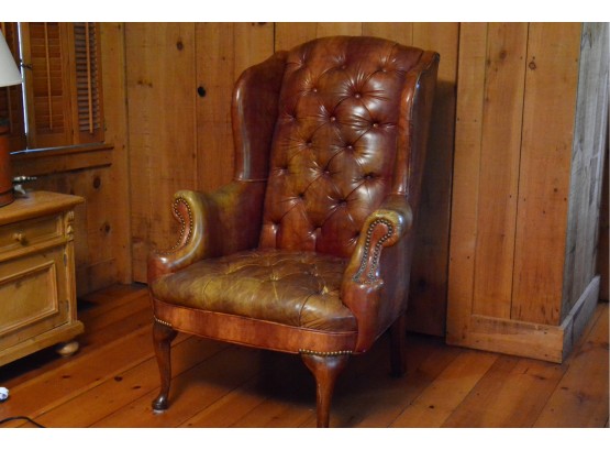 WJ Sloan Tufted Wing Chair