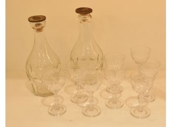 19th C. Flint Glass Decanters