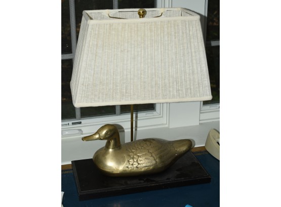 Decorative Brass Duck Lamp